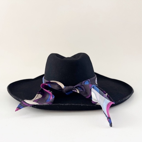 Lack Of Color Melodic Hat Fedora Wool Felt Classic Retro Boho Black Medium NWT - Picture 9 of 13